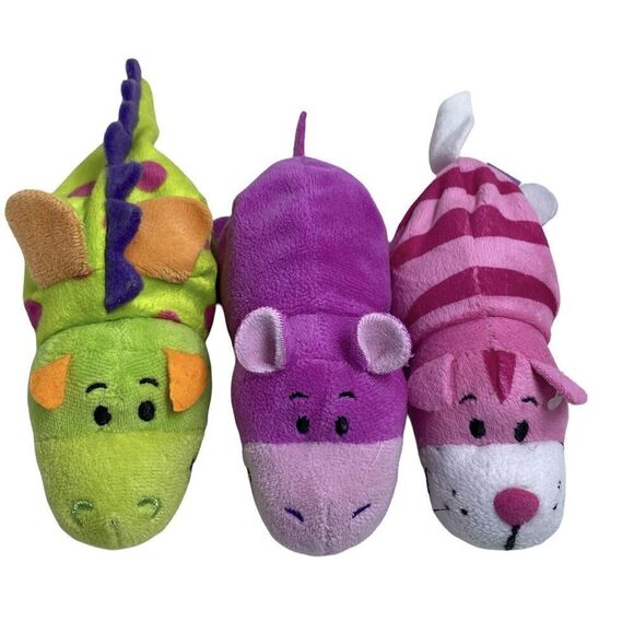 Lot of Flipzees (3) Giraffe, Alligator, Pink Rhino,Cow, Blue Dog, Pink Cat - Picture 1 of 7